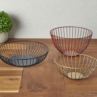 Gold Round Wire Basket